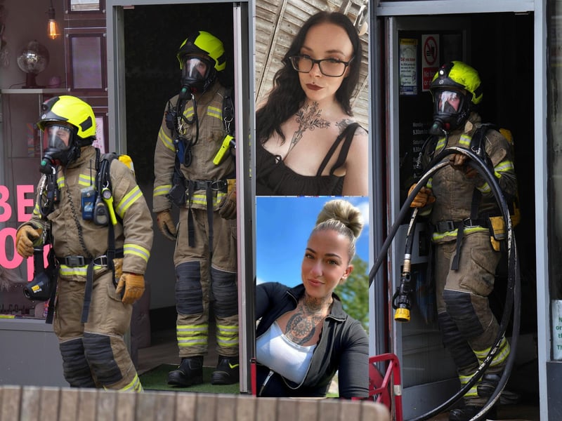 Sadé Rose and Sinead Bain sprang into action when a blaze broke out at the Cat & Rabbit Rescue Charity Shop, in High Street, on Thursday morning (June 4).