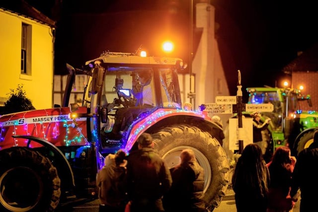 The 63-strong tractor run caused a stir wherever it went.