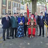 The Mayor of Worthing joined veterans, families and members of the public on Sunday to remember 13 men from the town who lost their lives in the sinking of HMS Hood during the Second World War. Photo: Lysanne Skinner / Facebook