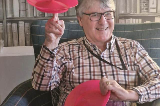 Plate Spinning Resident at Mortain Place Care Home