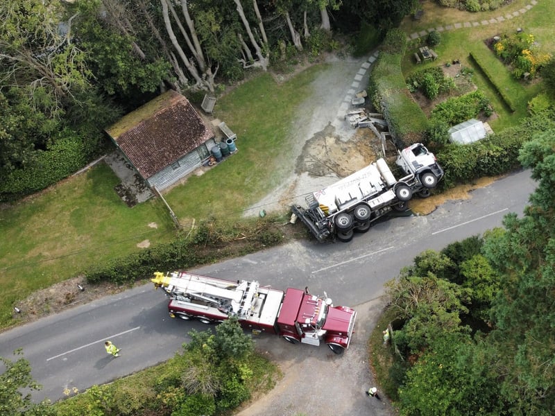 The scene of the incident. Picture: Sussex News and Pictures