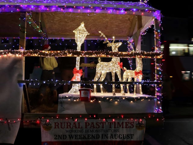 The Christmas Tractor Run 2024 leaving Hastings Old Town on December 21. Photo by Kevin Boorman.