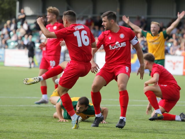 Action from Horsham's pre-season defeat to West Sussex neighbours Worthing