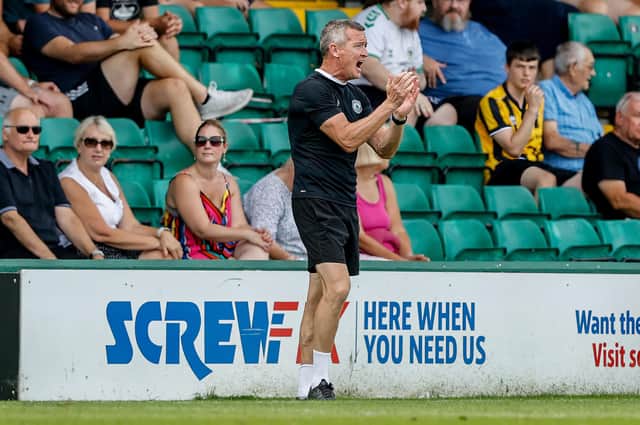Borough boss Mark Beard on the sidelines at Yeovil - he loves the FA Cup and leads the Sports into it this weekend v Worthing | Picture: Nick Redman