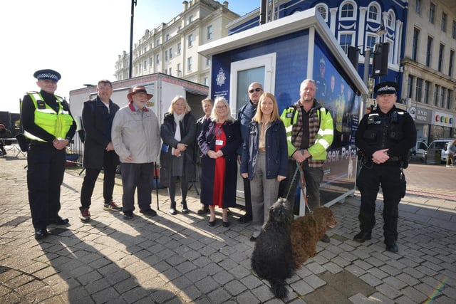 Launch of Sussex Police's Engagement Hub in Hastings town centre on March 6 2024.