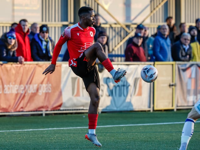 Action from Eastbourne Borough's 2-1 Boxing Day win at Havant and Waterlooville in National League South