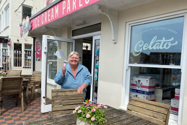 Ice cream queen Katy Alston