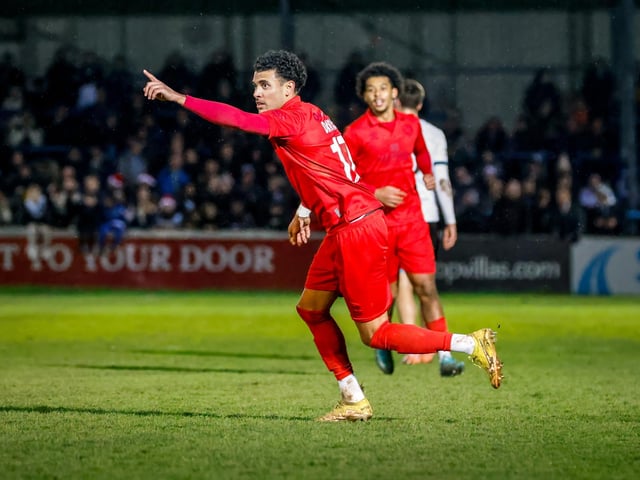 Action from Eastbourne Borough's brilliant 5-2 win away at Dover Athletic in the National League South