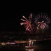Photographer Eddie Mitchell captured footage of Worthing fireworks from the air