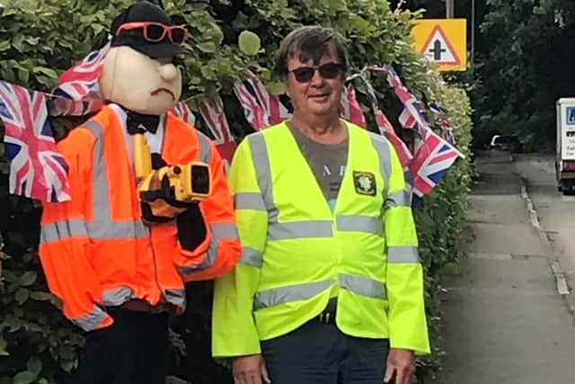 Colgate Speedwatch group's new recruit is giving drivers a scare