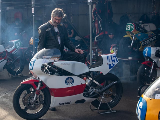 Taking part in the Hailwood Trophy. Picture: Michael John Reed. REEDIMAGE.