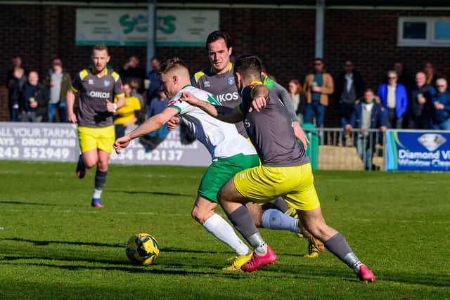 The Rocks in action v Canvey Island | Picture: Tommy McMillan