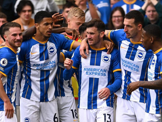 A Brighton & Hove Albion hotshot has been named in the Premier League team of the week for game week 37.