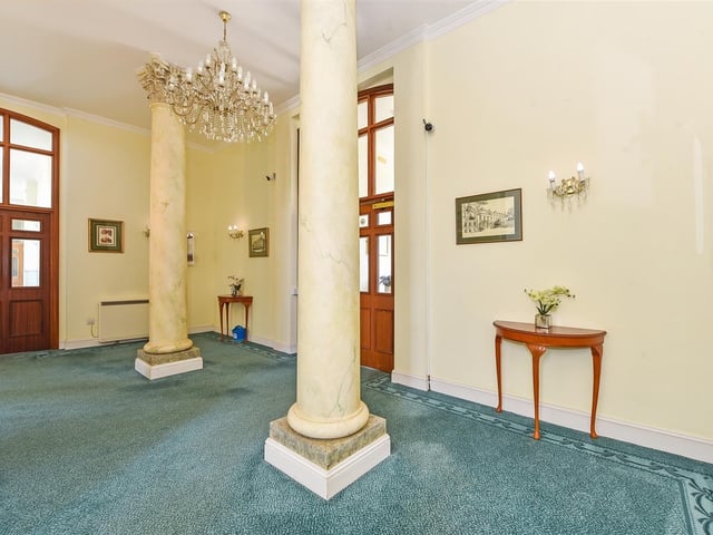 Communal areas like this are overflowing with period character.