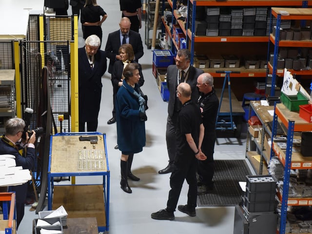 The Princess Royal visits Focus SB in St Leonards on November 22 2023.