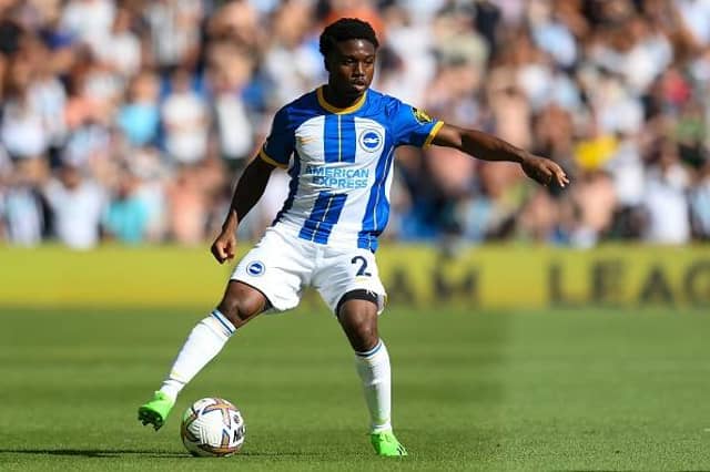 Brighton wing back Tariq Lamptey is trying to force his way back into the starting XI for the Premier League clash at Brentford tonight