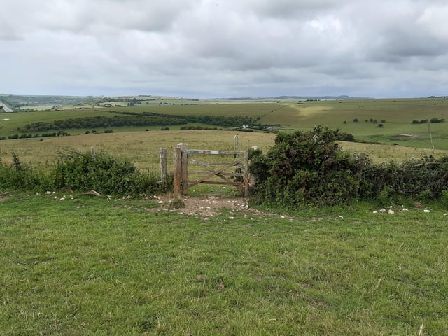 To find this third gate you need to follow the same line as you cannot easily see it at first. If, like me, you end up in the wrong place, just follow the fence round to the gate.