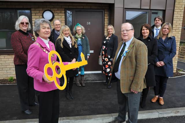 Chichester District Council unveiling new short stay accommodation earlier this year