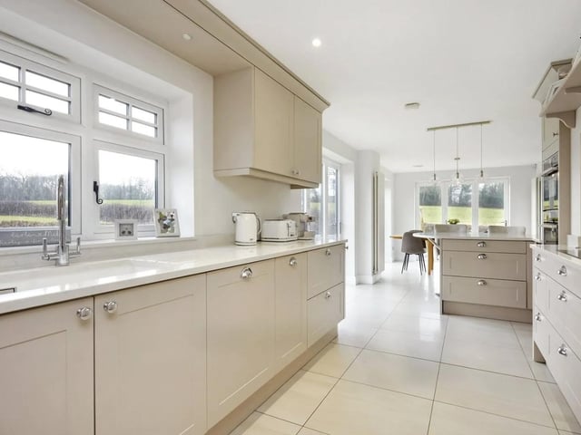 The home has a 33' kitchen/dining room