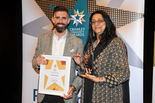 Parveen Khan. Crawley Community Awards 2023. SR2306278. Picture: Steve Robards/Sussex World