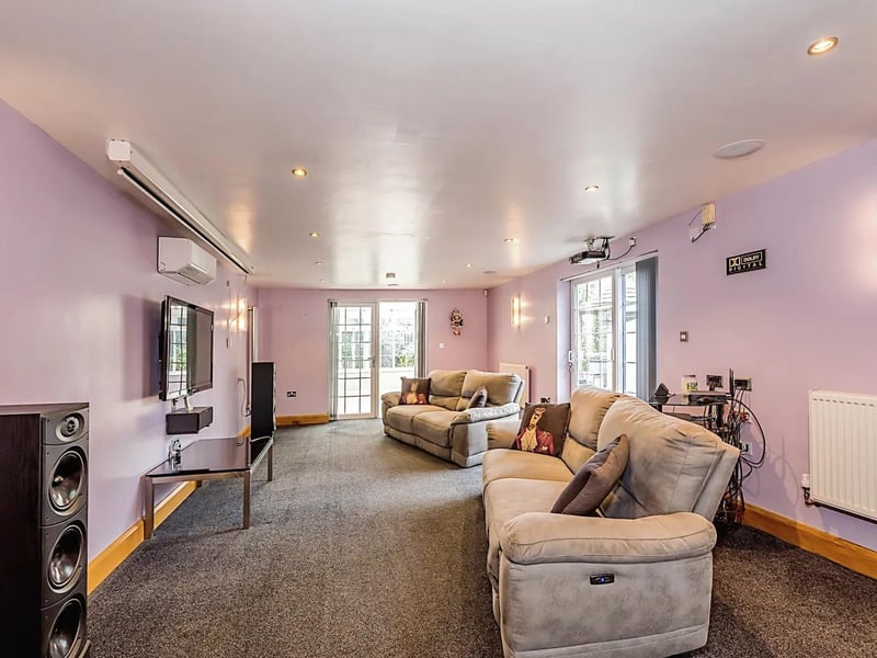 The property's cinema room