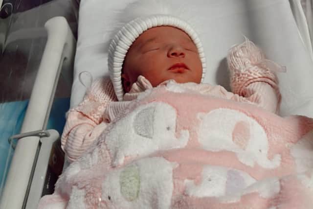 Teddi Lewis Fairbairn was born at 7.07am at Worthing Hospital on Christmas Day (Sunday, December 25, 2022)