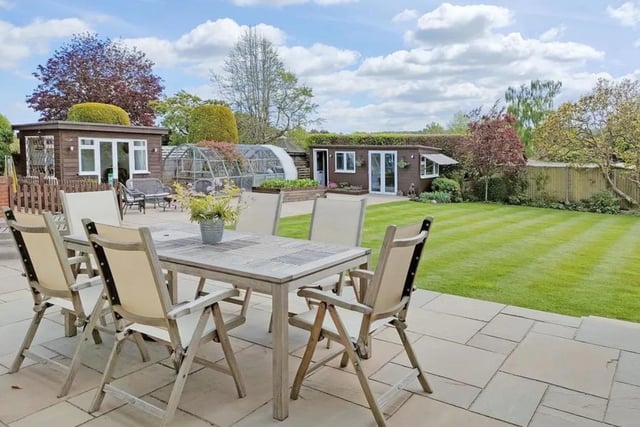 Large south facing garden. Picture: Zoopla