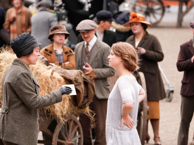 Filming continues in Arundel for Wicked Little Letters, starring Olivia Colman and Jessie Buckley. Photo: Eddie Mitchell