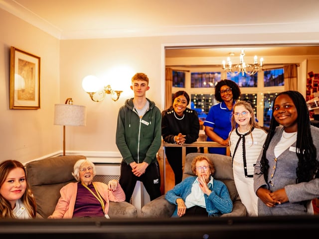 At Ardtully Care Home in Ingatestone, Essex, with the wonderful team and programme stars Daisy, Claire, Oliver, and Scarlett. Regular visitors to the home, these bonds are truly exceptional.