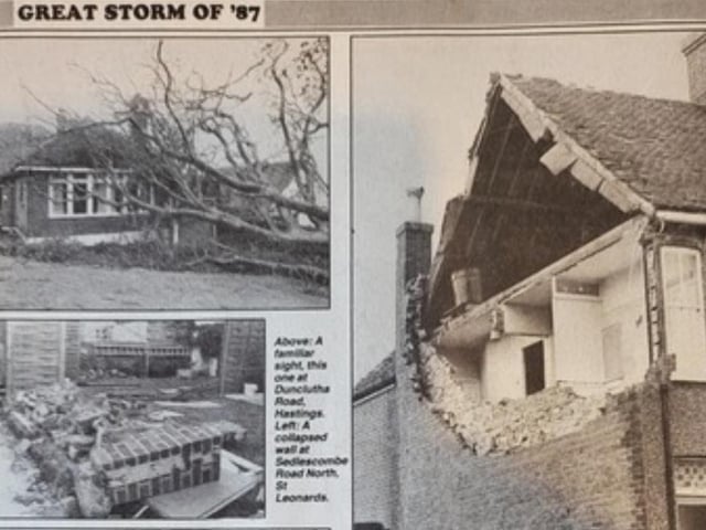 More scenes of devastation in Hastings and Ninfield Road, Sidley