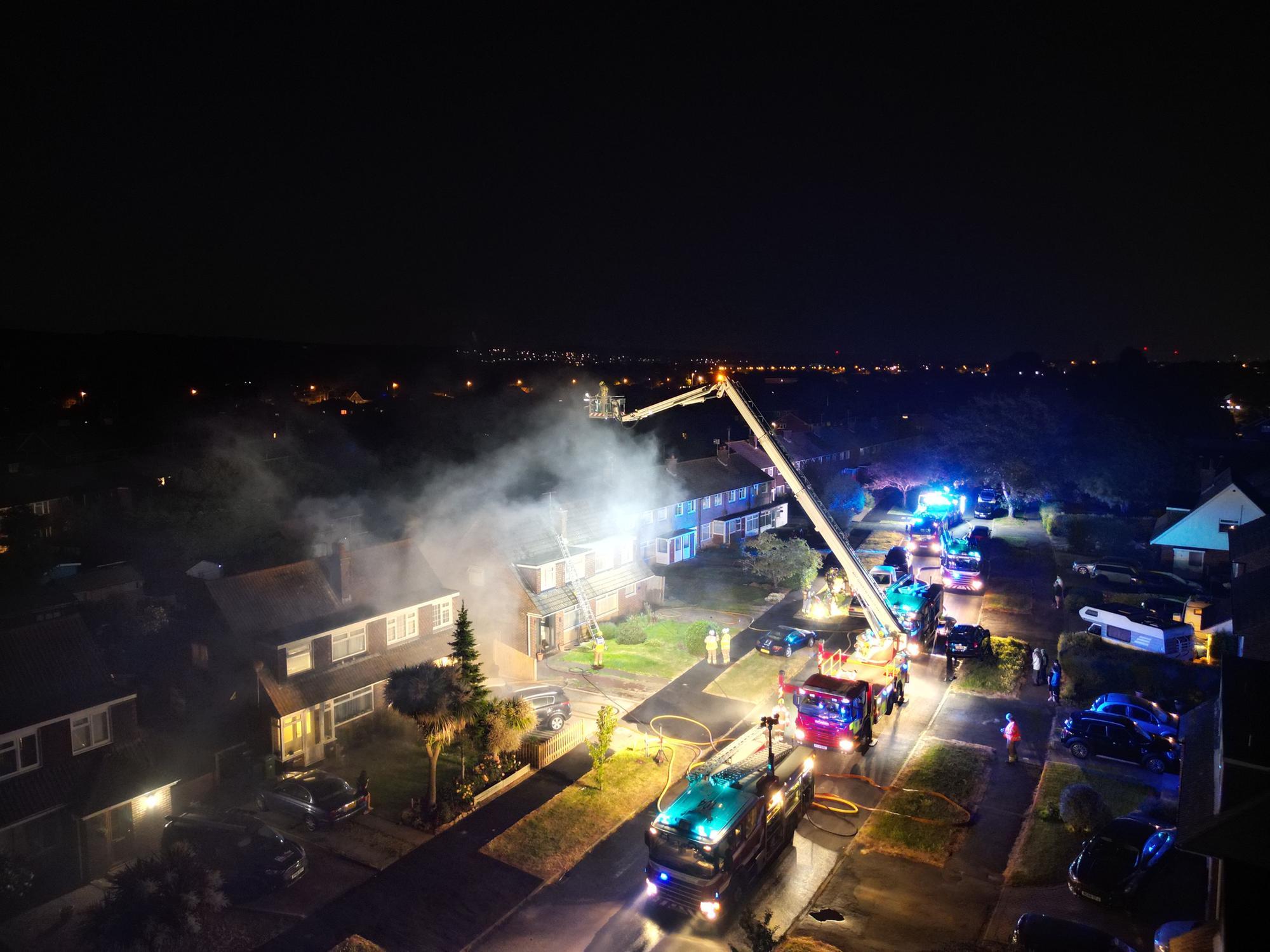 IN PICTURES: Firefighters called to major house fire in Ferring - Vimarsana News
