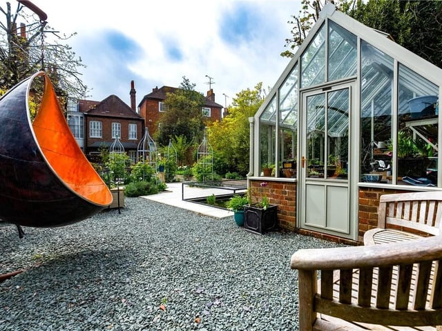 The garden boasts a Hartley Botanic Greenhouse.