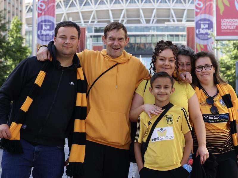 Littlehampton Town fans and players at Wembley for the FA Vase final
