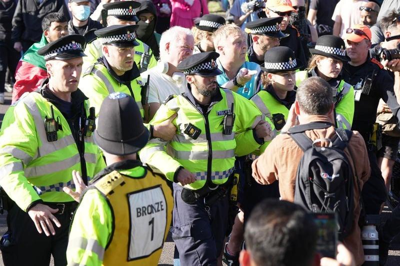 Photo from last night's protest