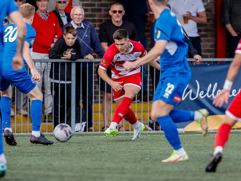 Action from Eastbourne Borough v Truro City in the National League South