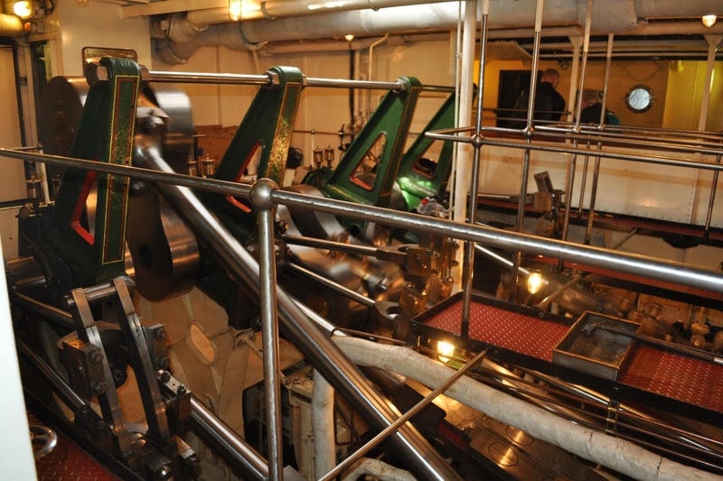 Inside the engine room on the Waverley