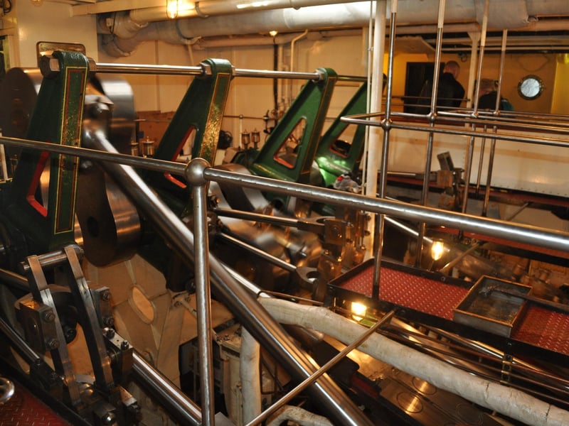 Inside the engine room on the Waverley