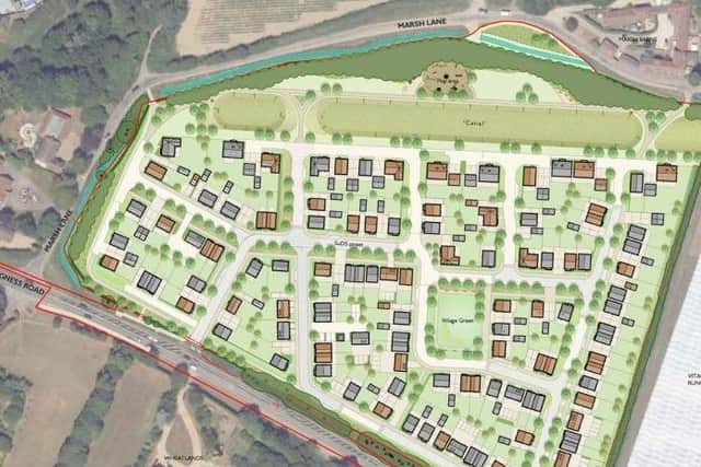 Indicative layout of 94 homes in Runcton (Credit: CDC planning portal)