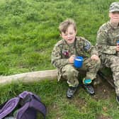 Oakley Connor and Sammy Langley from Burgess Hill are set to walk six miles along a coastal path in Suffolk carrying everything they will need to survive for 24 hours