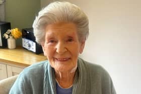 Doreen Cumberland celebrating her 100th birthday.