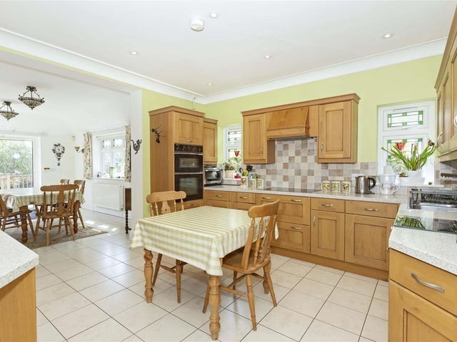 This end-of-terrace, five-bedroom property is on a corner plot in Grand Avenue, just a short walk from the town centre and yards from the beach. It has come on the market with Robert Luff & Co priced at £850,000.