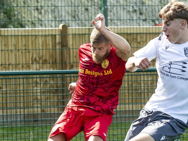 Newhaven v Bexhill United in the SCFL premier