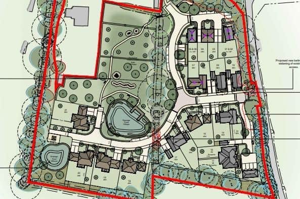 Development's proposed layout