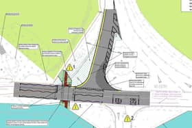 Plans to install a puffin crossing at the Norwich Road/Sherborne Road/St Paul’s Road junction have been submitted to Chichester District Council. Image: Miller Homes and Vistry Group