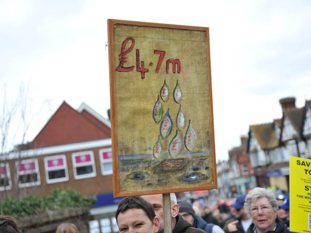 Many were unhappy at the amount of money being spent. Pic S RobardsSR2303061