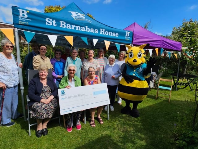 Supporters who helped 90-year-old Freda Smith top £20,000 in fundraising for St Barnabas House hospice, with 30 years of 'super sales' at her Angmering home, have been thanked at a celebration party
