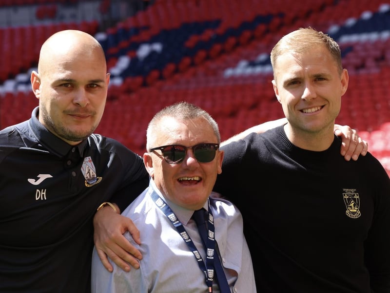 Littlehampton Town fans and players at Wembley for the FA Vase final