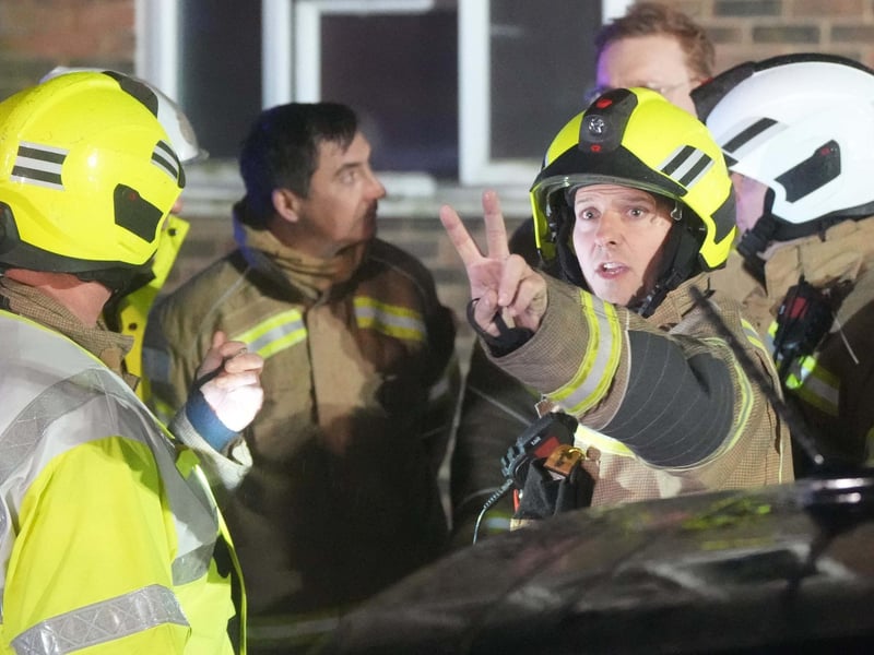 Eight people rescued from fire at block of flats in West Sussex