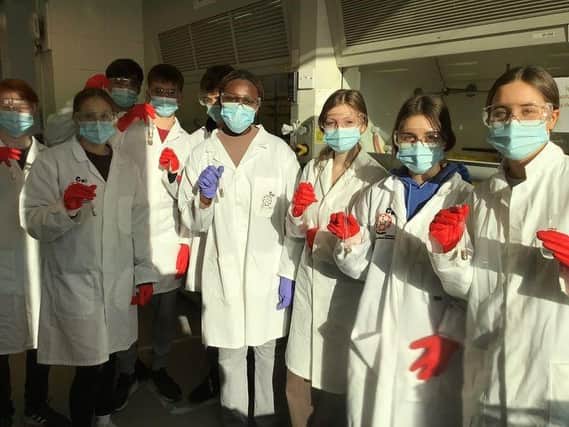 In December, A-level Chemistry students spent a day at the University of Sussex Chemistry department