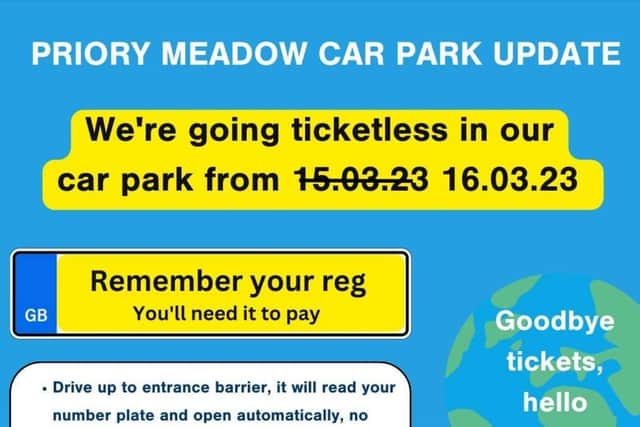 Changes to parking at Priory Meadow
